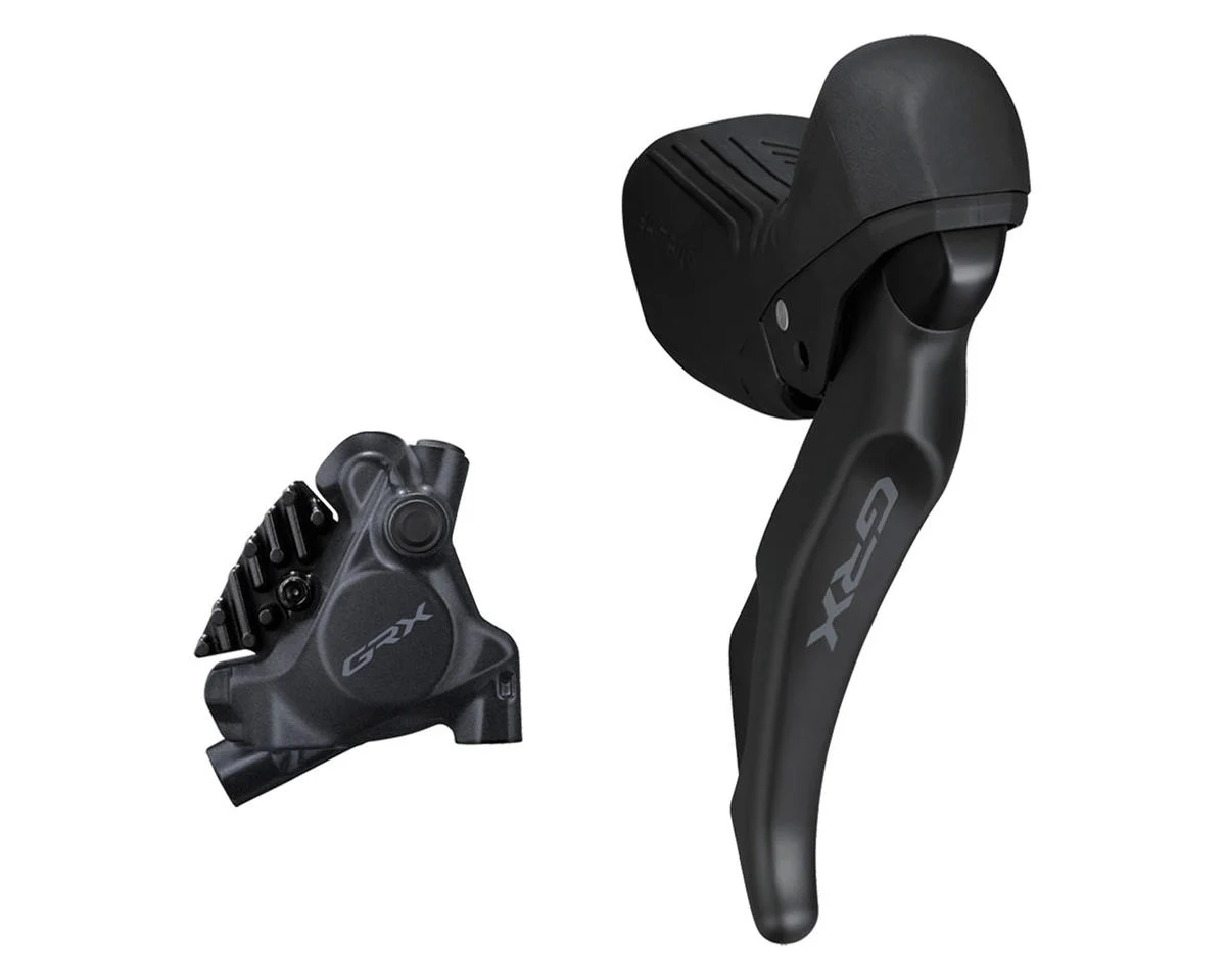 Shimano GRX ST-RX610 Brake/Shift Lever Kit (Black) (Flat Mount) (Right) (12 Speed) (BR-RX410 Caliper Included)